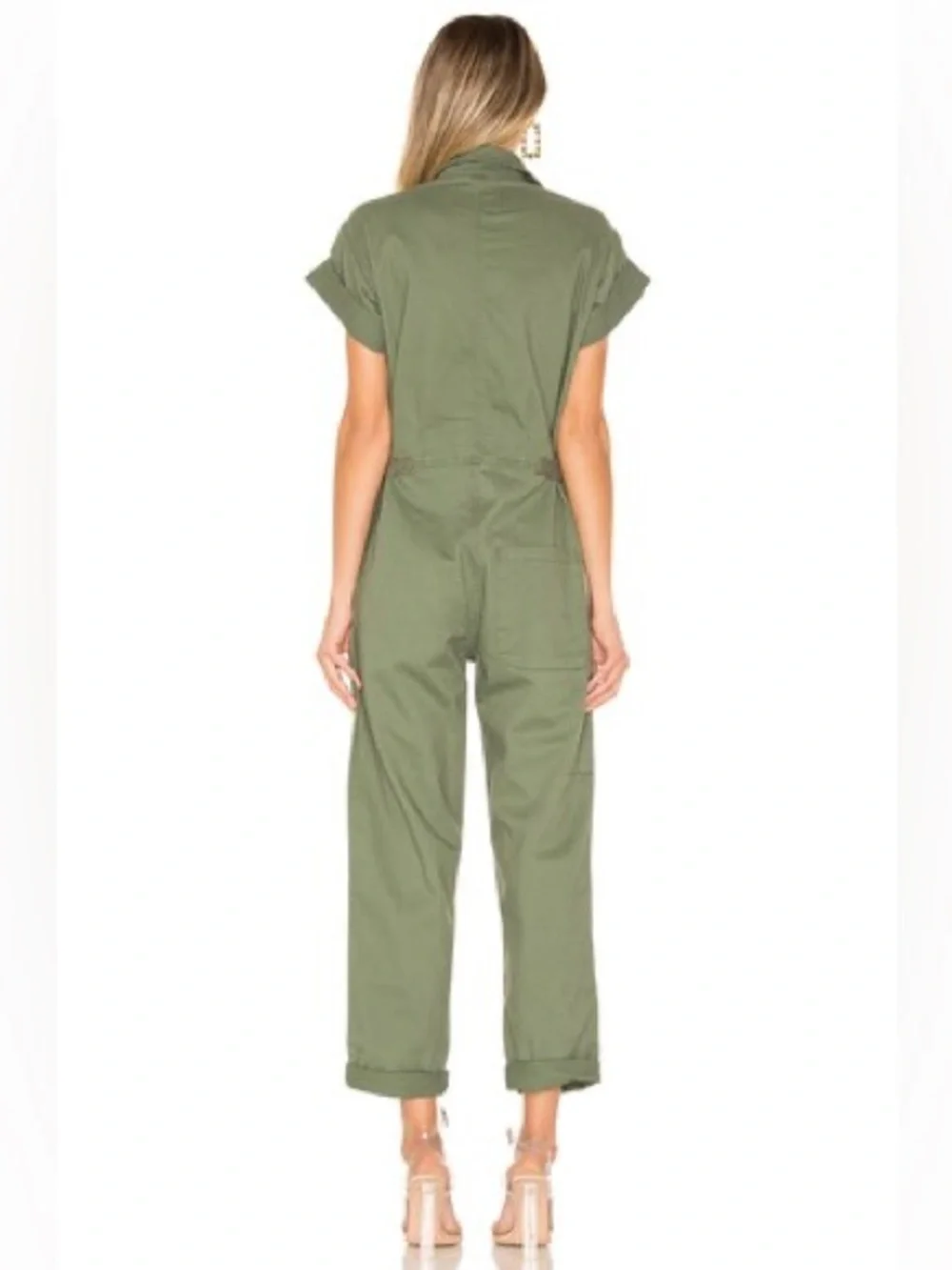 Pistola Utility Jumpsuit Green Short Sleeve Workwear Boiler Suit Cargo Style S - Picture 3 of 16